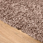 Mocha Thick Shaggy Rug - California - Bargainia.com - 