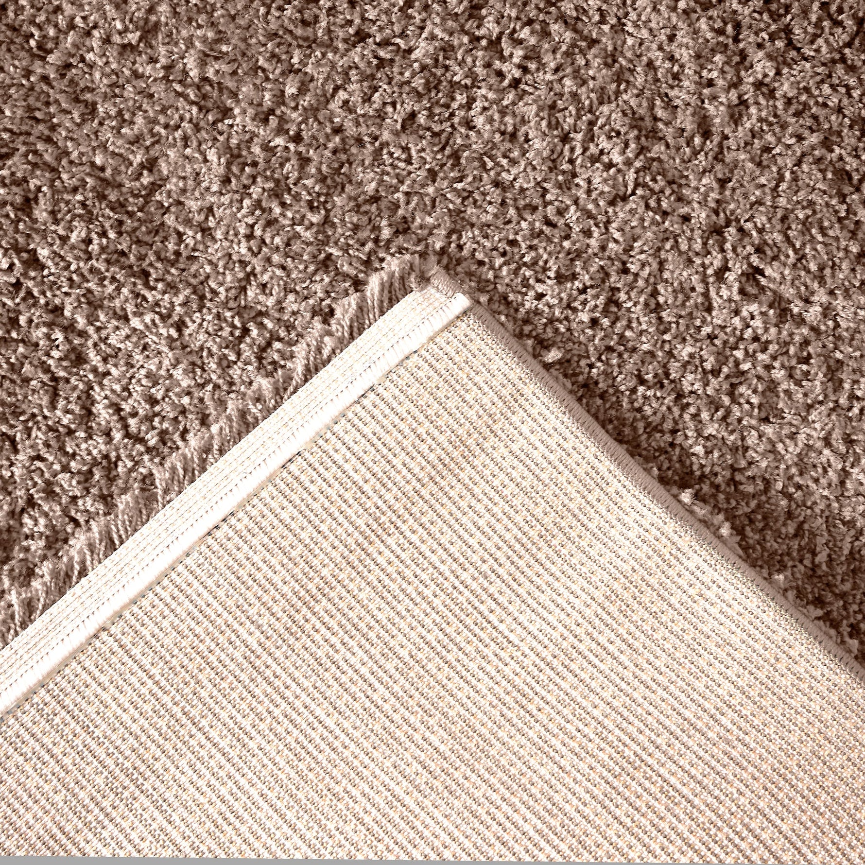 Mocha Thick Shaggy Rug - California - Bargainia.com - 