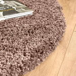 Mocha Thick Shaggy Rug - California - Bargainia.com - 