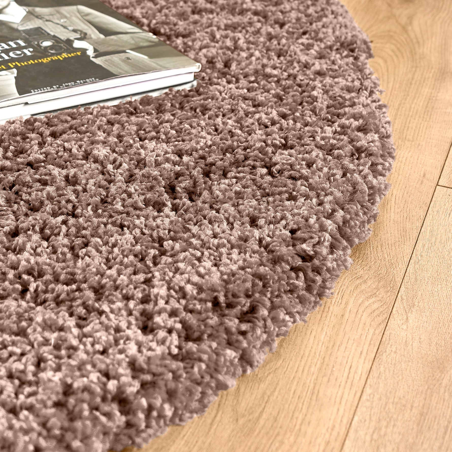 Mocha Thick Shaggy Rug - California - Bargainia.com - 