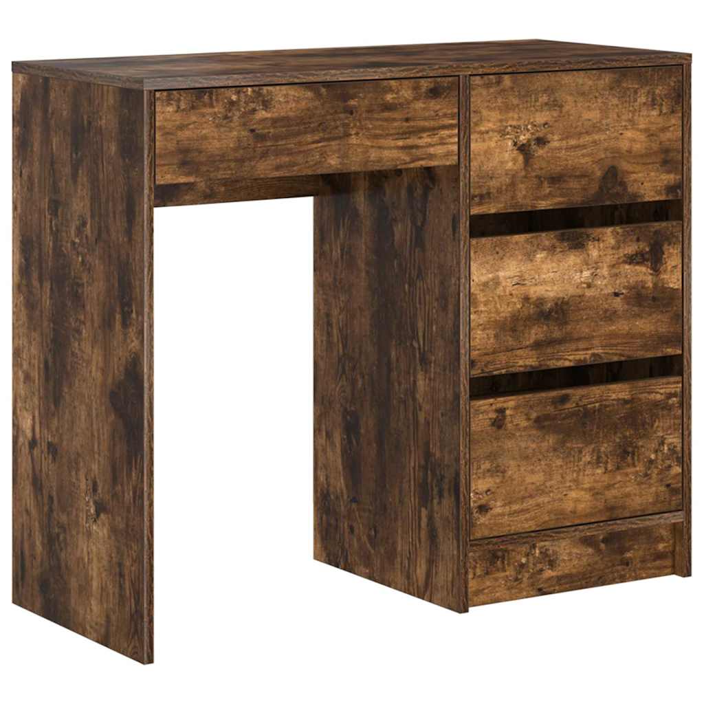 Modern Wooden Home Office Writing Computer Desk Table With 4 Storage Drawers - Bargainia.com - 8721158252142 - 869494