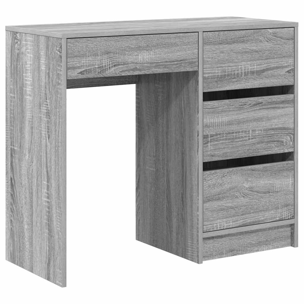 Modern Wooden Home Office Writing Computer Desk Table With 4 Storage Drawers - Bargainia.com - 8721158252159 - 869495