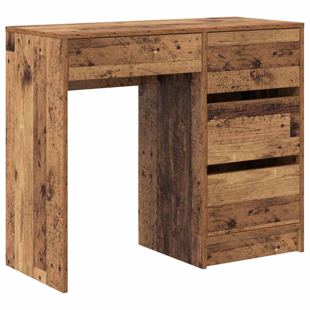 Modern Wooden Home Office Writing Computer Desk Table With 4 Storage Drawers - Bargainia.com - 8721158252166 - 869496