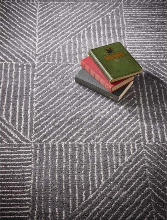 Modern Wool Rug Geometric Design - Bargainia.com - 5026134637740 - GEOMET_CHARCX_080X150