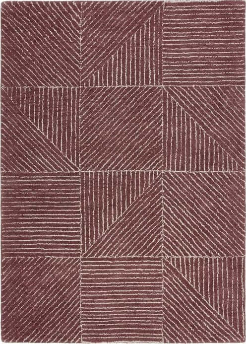 Modern Wool Rug Geometric Design - Bargainia.com - 5026134638969 - GEOMET_BERRYX_080X150