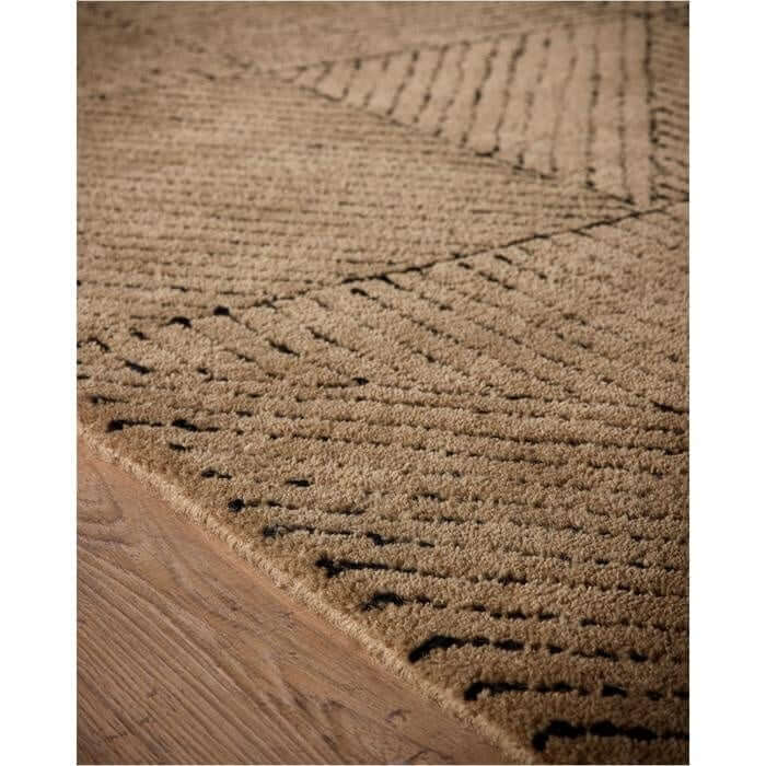 Modern Wool Rug Geometric Design - Bargainia.com - 5026134639003 - GEOMET_SANDXX_080X150