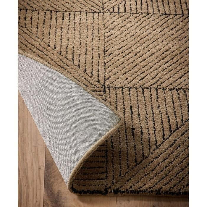Modern Wool Rug Geometric Design - Bargainia.com - 5026134639003 - GEOMET_SANDXX_080X150