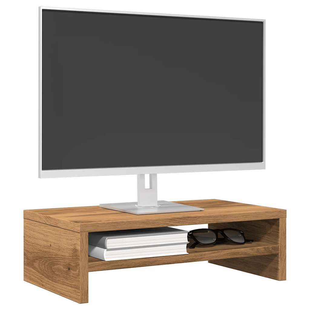 Monitor Stand Artisan Oak 42x24x13 cm Engineered Wood - Bargainia.com - 