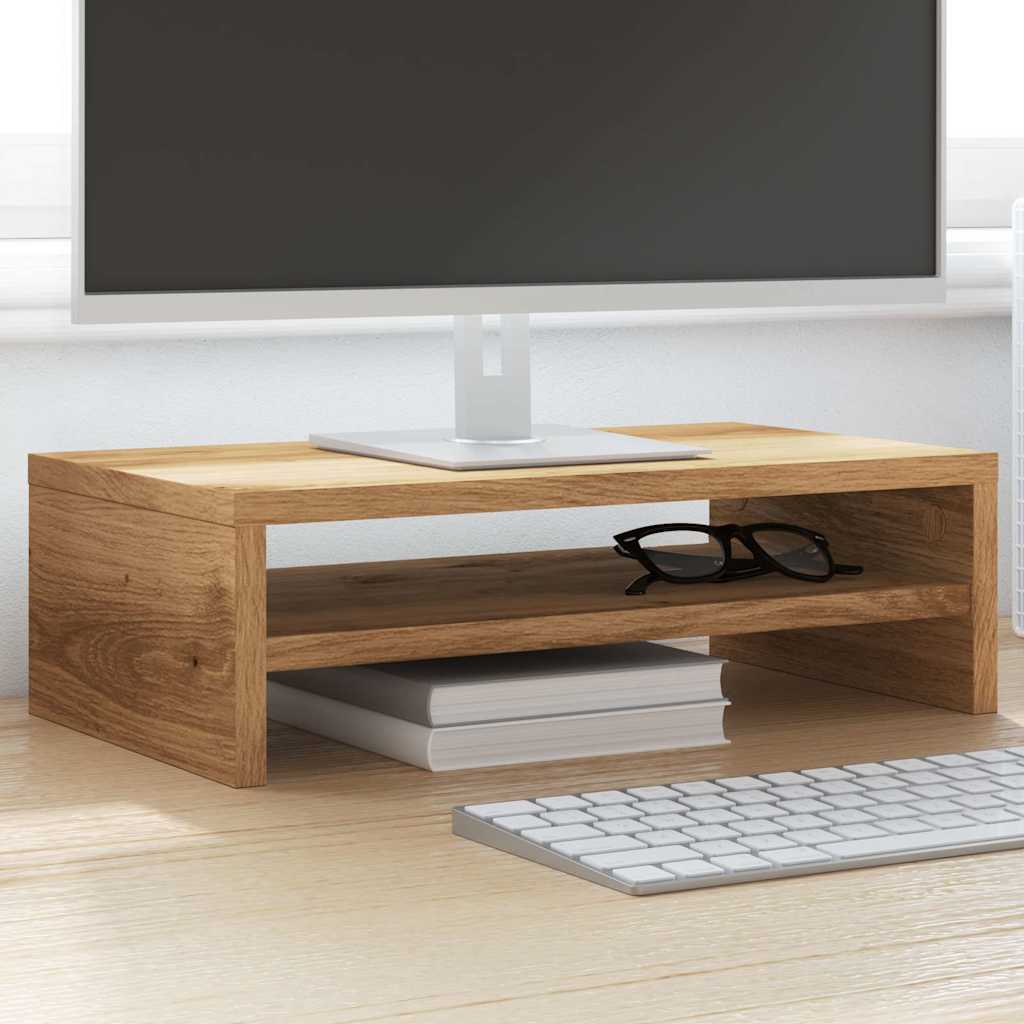 Monitor Stand Artisan Oak 42x24x13 cm Engineered Wood - Bargainia.com - 