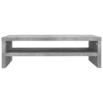 Monitor Stand Concrete Grey 42x24x13 cm Engineered Wood - Bargainia.com - 