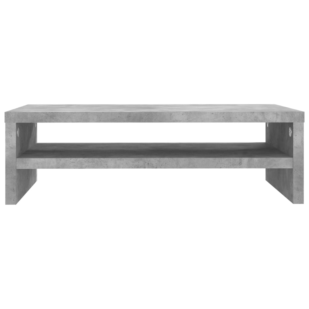 Monitor Stand Concrete Grey 42x24x13 cm Engineered Wood - Bargainia.com - 