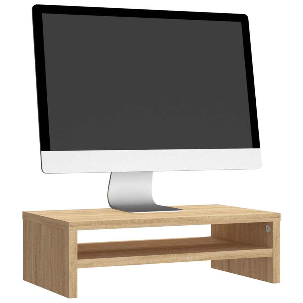 Monitor Stand Sonoma Oak 42x24x13 cm Engineered Wood - Bargainia.com - 8719883673806 - 800219