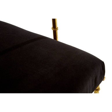 Monroe Gold and Black Velvet Accent Chair - Bargainia.com - 5018705419022