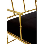 Monroe Gold and Black Velvet Accent Chair - Bargainia.com - 5018705419022
