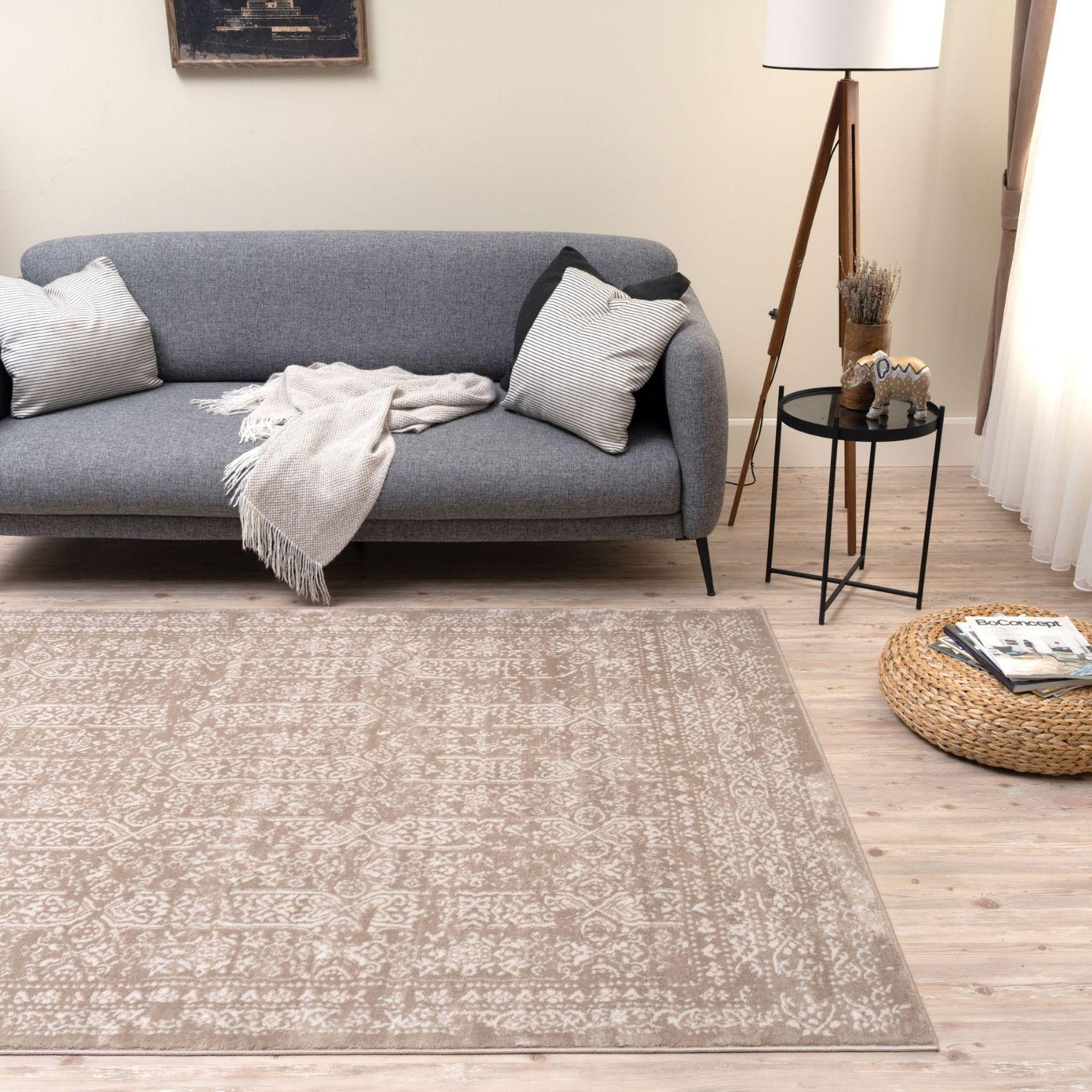 Montana Beige Rug | 3716B - Bargainia.com - 5056584568134 - MT_3716_beige_80x150
