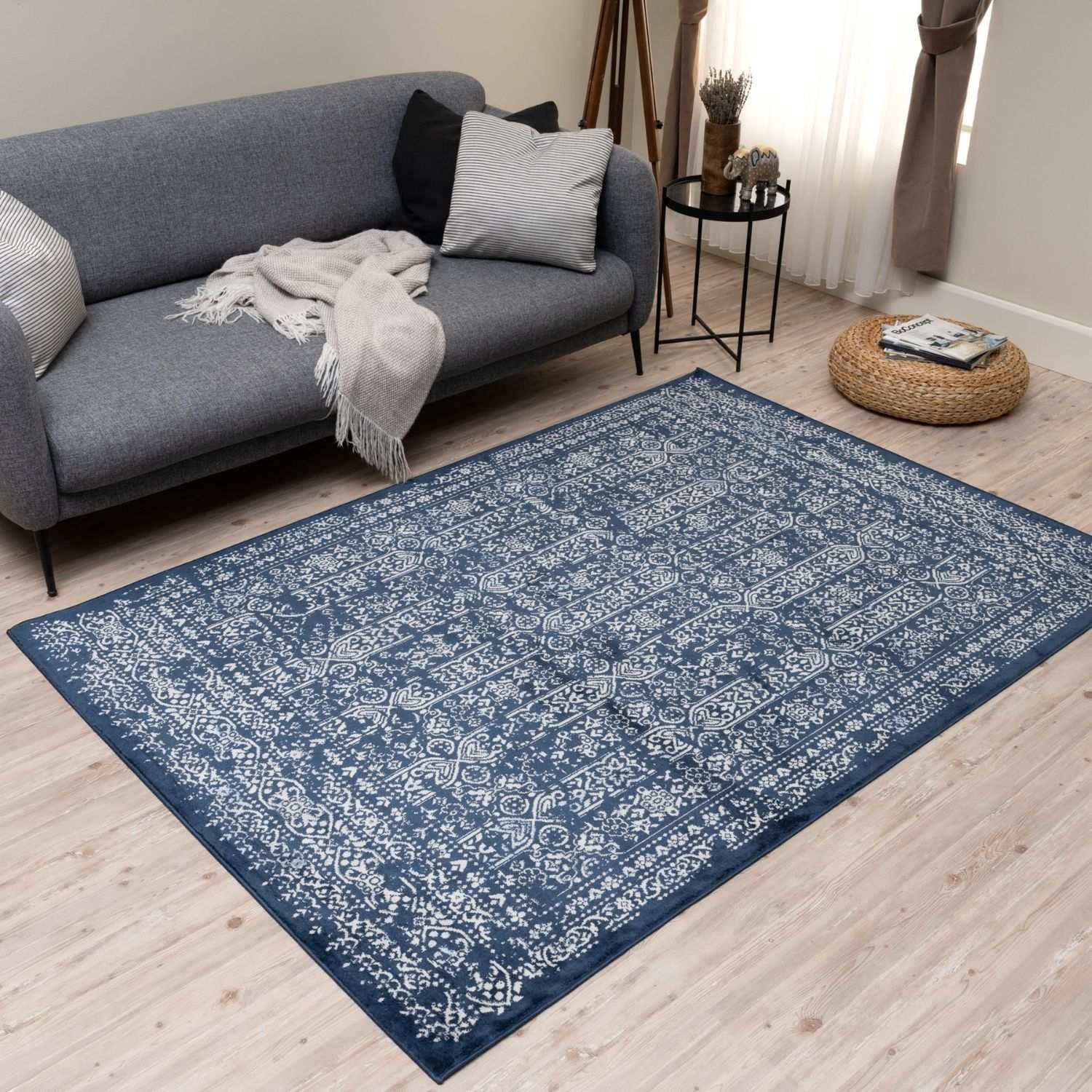 Montana Blue Rug | 3716Bl - Bargainia.com - 5056584568158 - MT_3716_blue_80x150