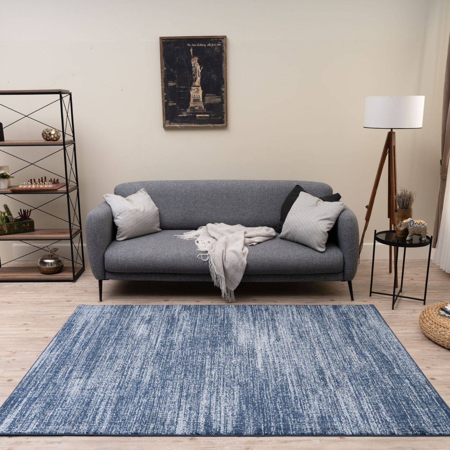 Montana Blue Rug | 3800Bl - Bargainia.com - 5056584568189 - MT_3800_blue_80x150