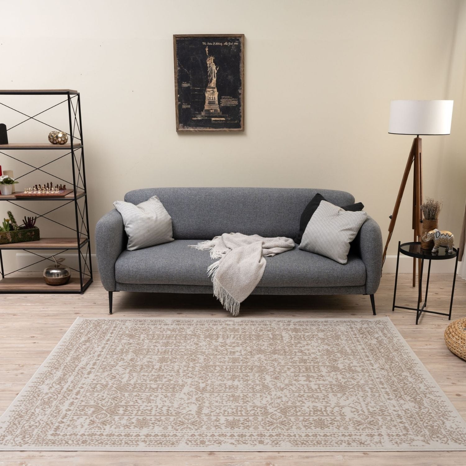 Montana Cream and Beige Rug | 3716CB - Bargainia.com - 5056584571974 - MT_3716_cream_80x150