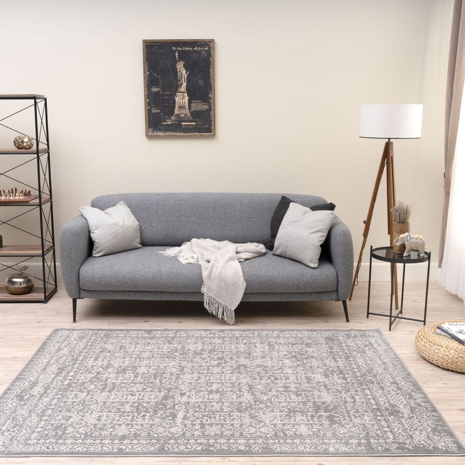 Montana Grey Rug | 3716G - Bargainia.com - 5056584568141 - MT_3716_grey_80x150