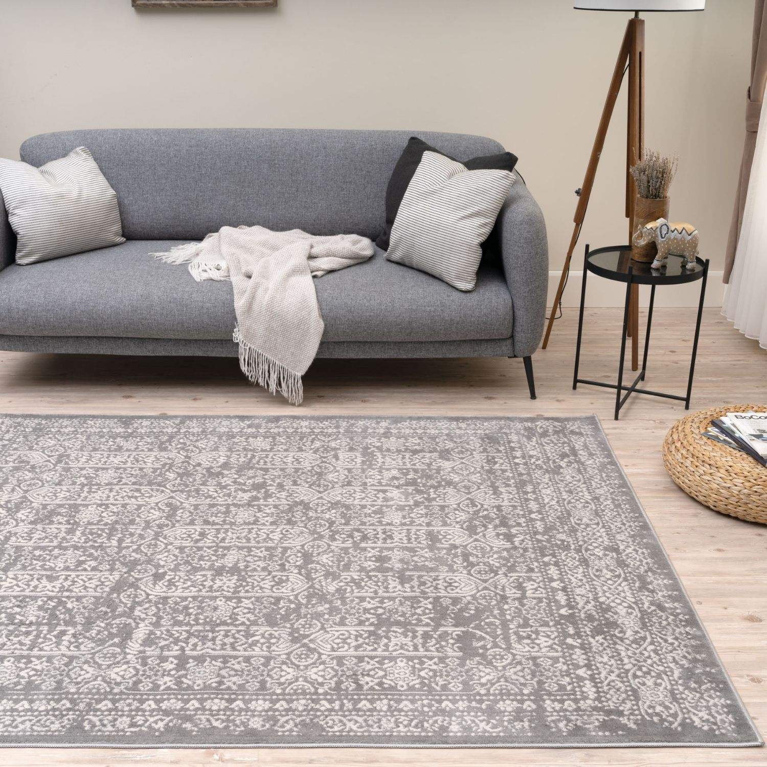 Montana Grey Rug | 3716G - Bargainia.com - 5056584568141 - MT_3716_grey_80x150