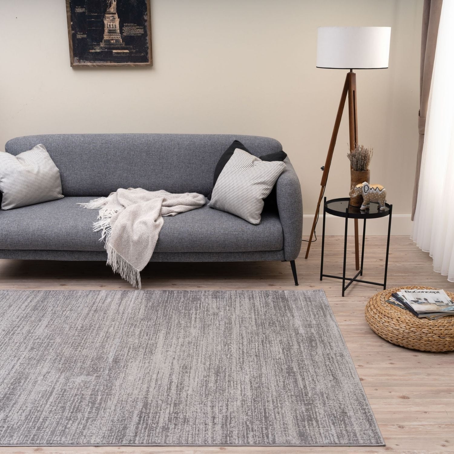 Montana Grey Rug | 3800G - Bargainia.com - 5056584568165 - MT_3800_grey_80x150