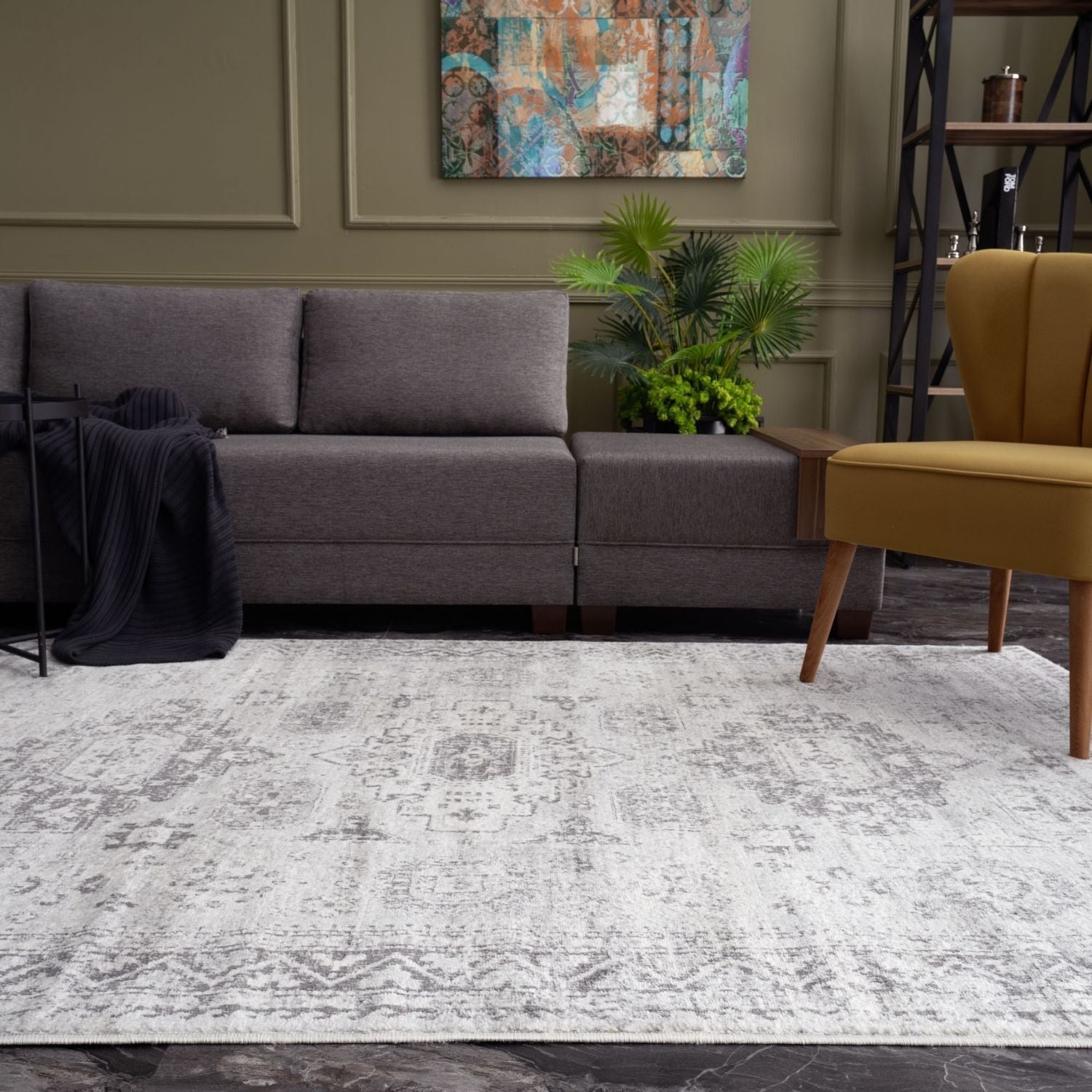 Montana Vintage Grey Rugs | 4050 - Bargainia.com - 