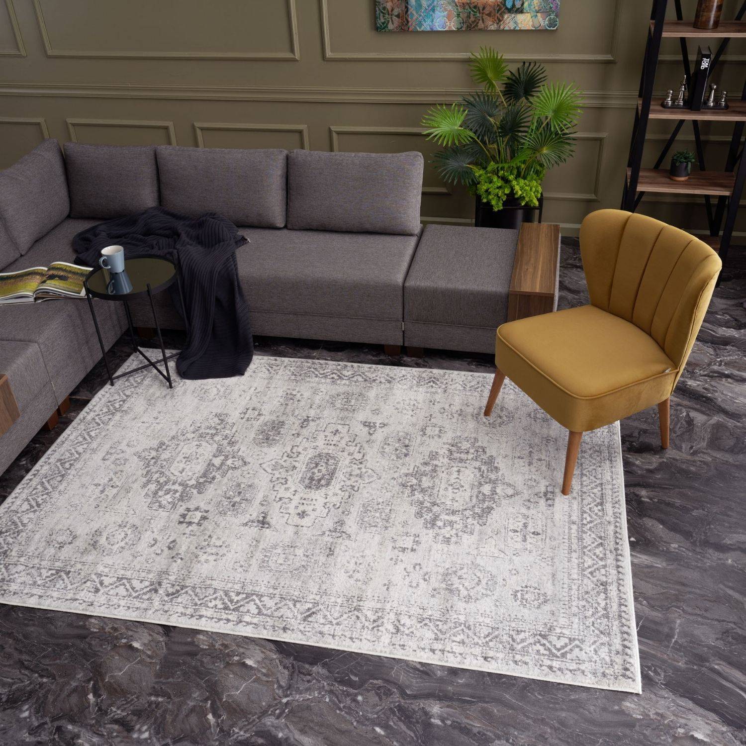 Montana Vintage Grey Rugs | 4050 - Bargainia.com - 