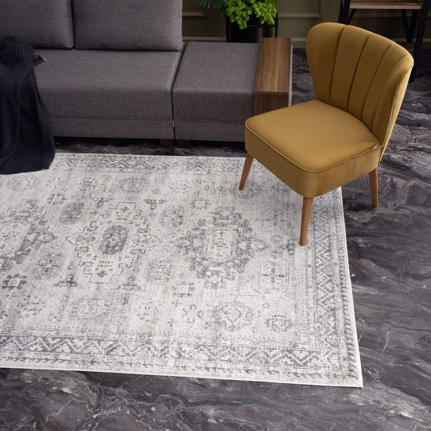 Montana Vintage Grey Rugs | 4050 - Bargainia.com - 