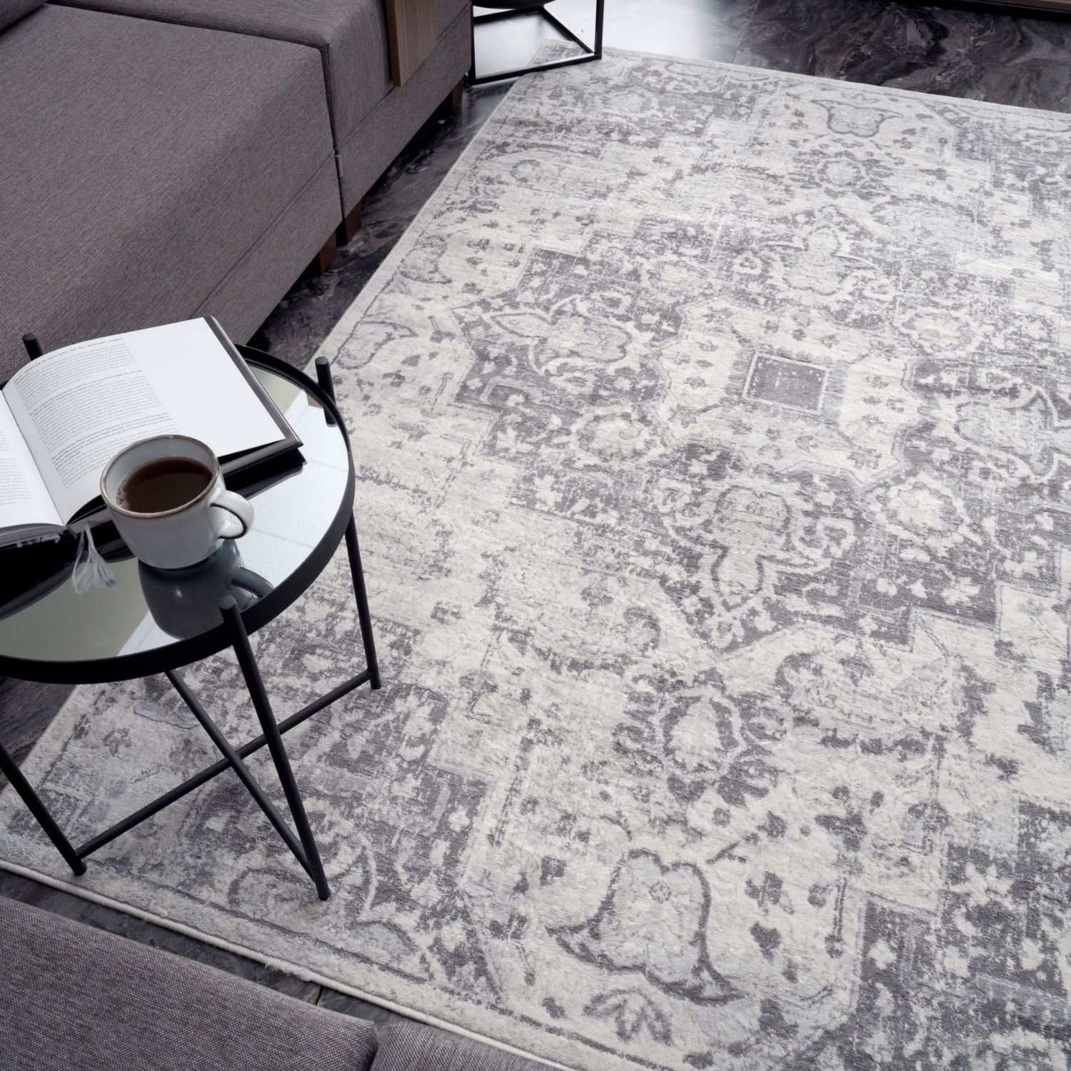 Montana Vintage Grey Rugs | 4060 - Bargainia.com - 