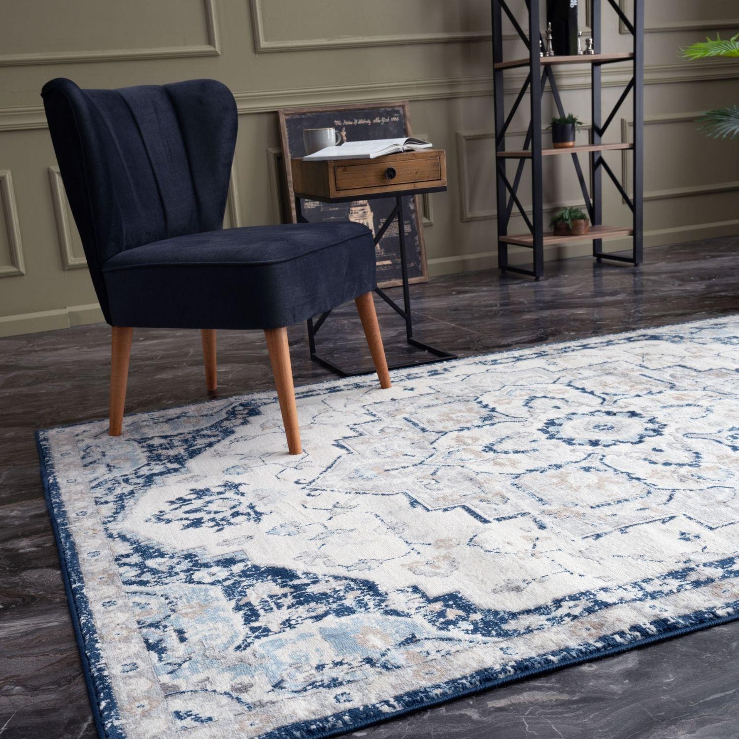 Montana Vintage Navy Rugs | 4000 - Bargainia.com - 5060784863586 - 2638