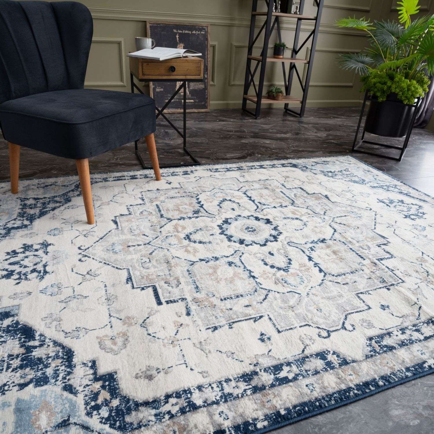 Montana Vintage Navy Rugs | 4000 - Bargainia.com - 5060784863586 - 2638