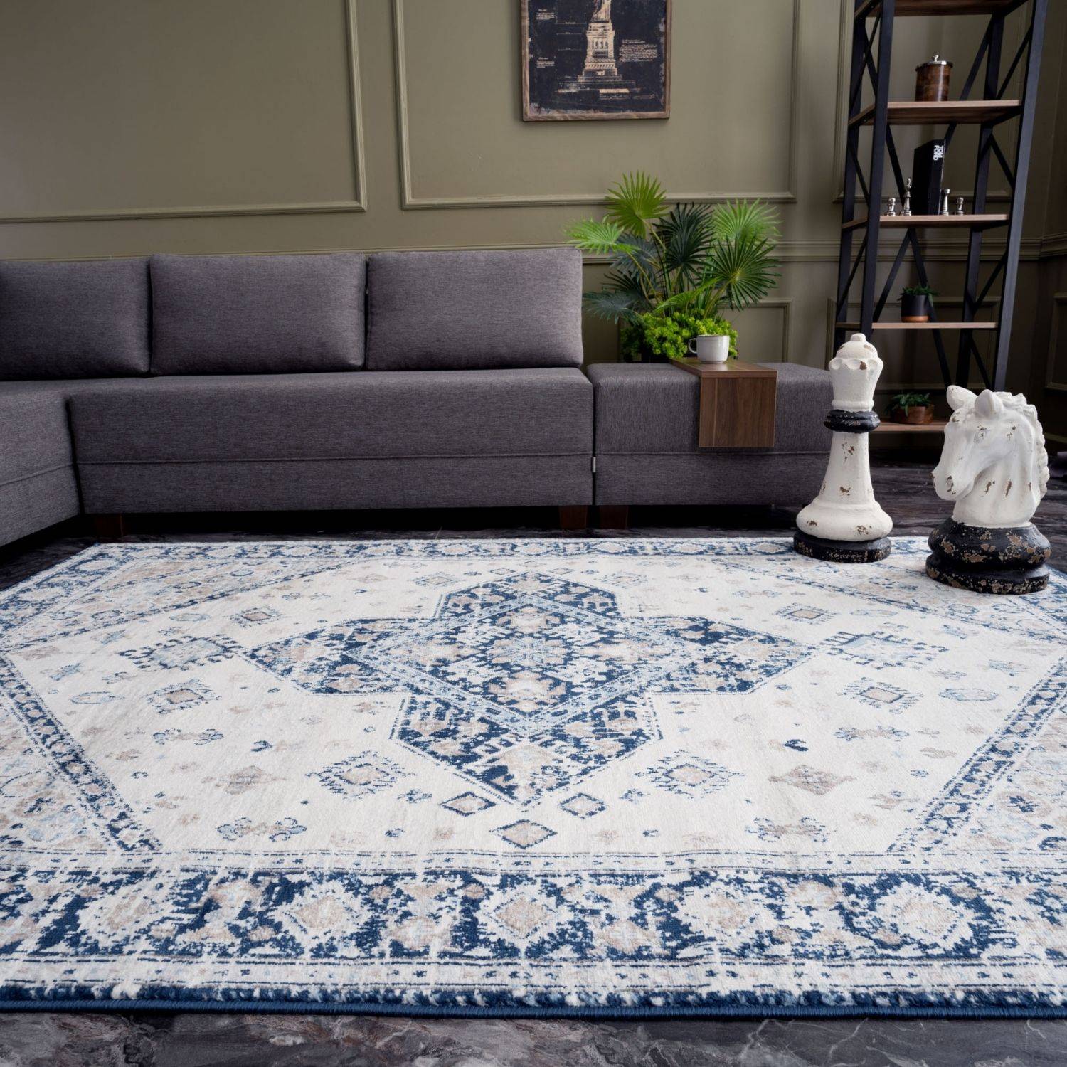 Montana Vintage Navy Rugs | 4010 - Bargainia.com - 5060784863623 - 2642