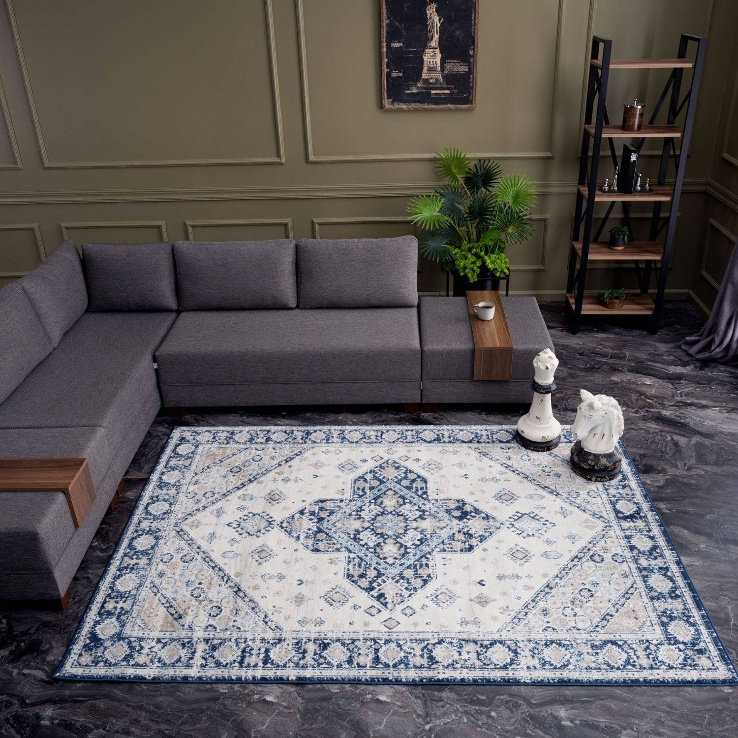 Montana Vintage Navy Rugs | 4010 - Bargainia.com - 5060784863623 - 2642