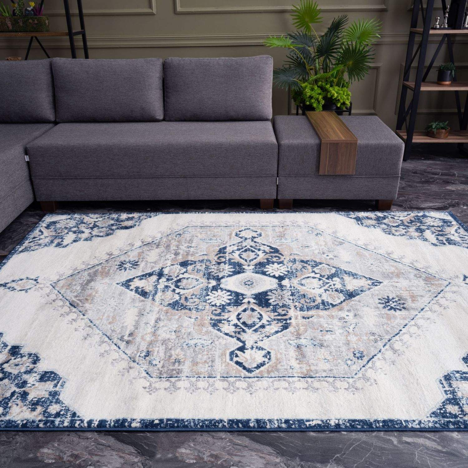 Montana Vintage Navy Rugs | 4020 - Bargainia.com - 5060784863661 - 2646