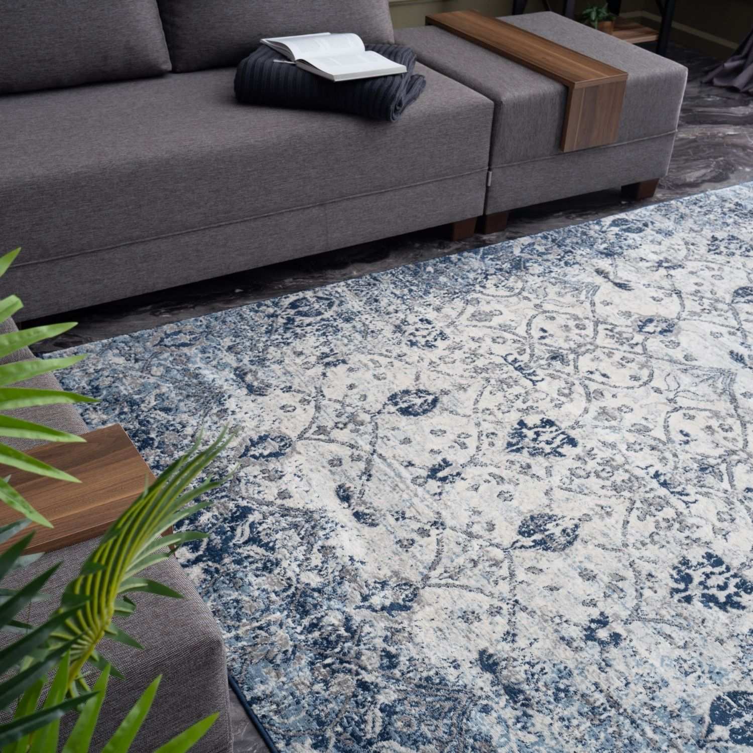 Montana Vintage Navy Rugs | 4030 - Bargainia.com - 