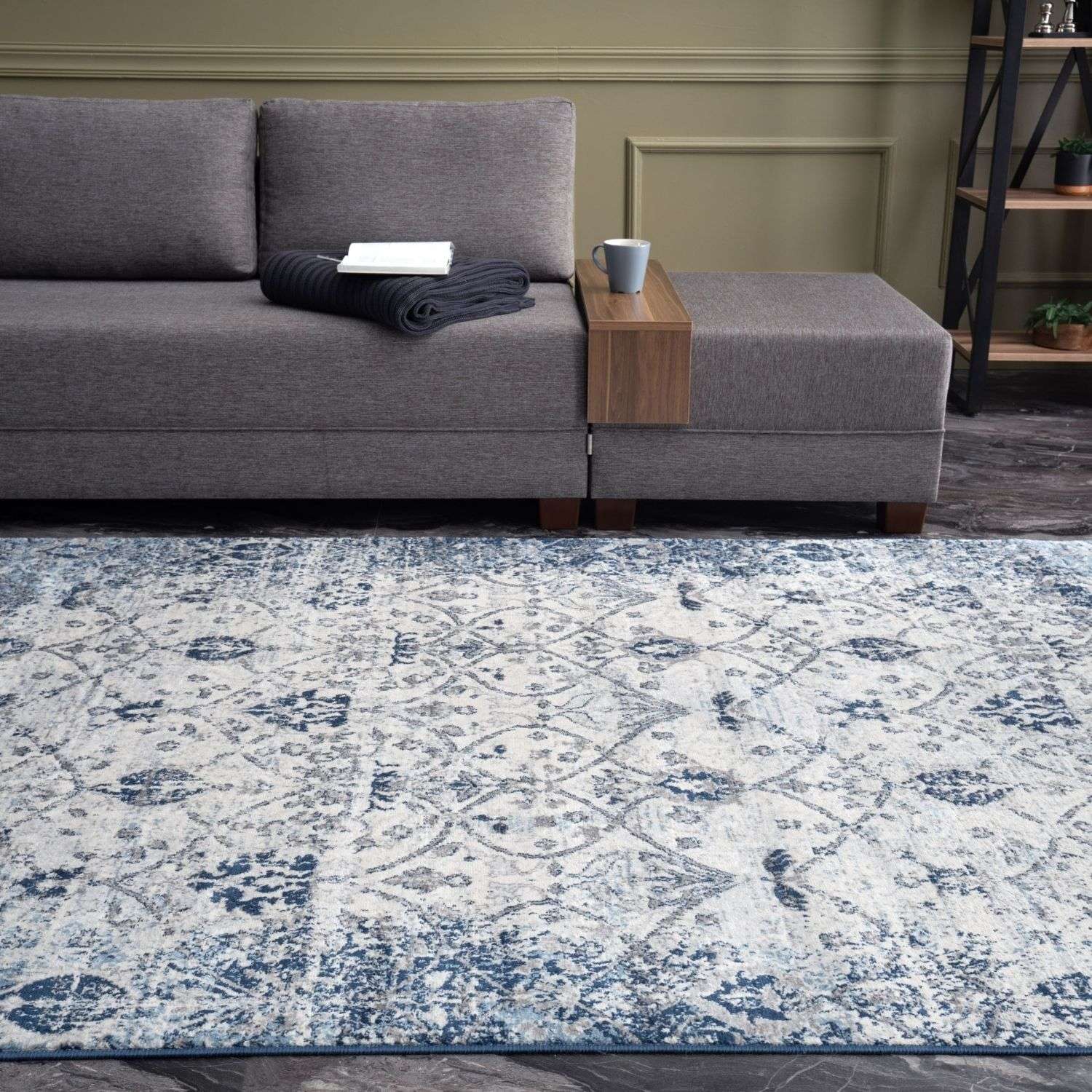 Montana Vintage Navy Rugs | 4030 - Bargainia.com - 