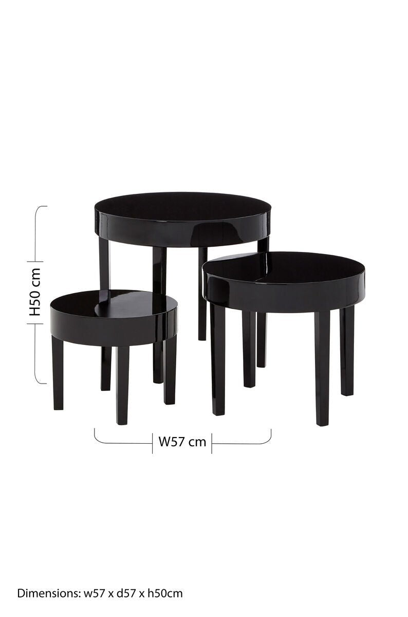 Moritz Set Of Three Nesting Tables - Bargainia.com - 5018705396323