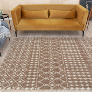 Moroccan Beige Shaggy Rug | 1020 - Bargainia.com - 5056584541502 - 3593