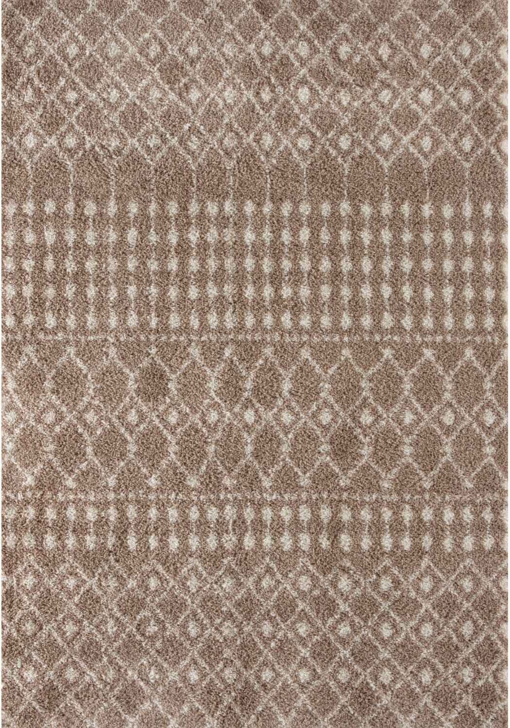 Moroccan Beige Shaggy Rug | 1020 - Bargainia.com - 