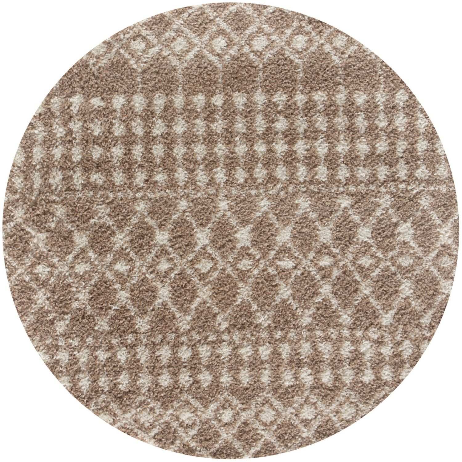 Moroccan Beige Shaggy Rug | 1020 - Bargainia.com - 
