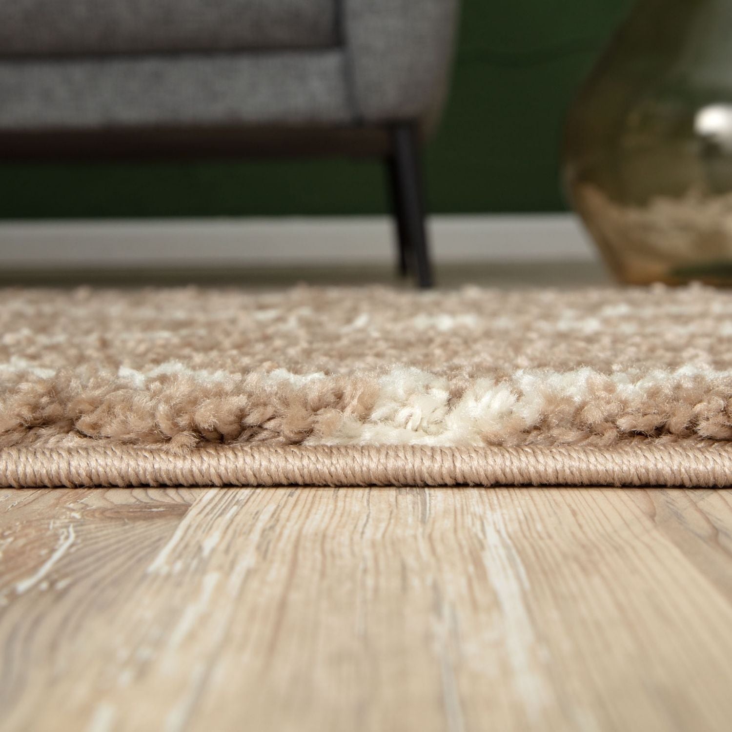 Moroccan Beige Shaggy Rug | 520 - Bargainia.com - 5056584503012 - 3180