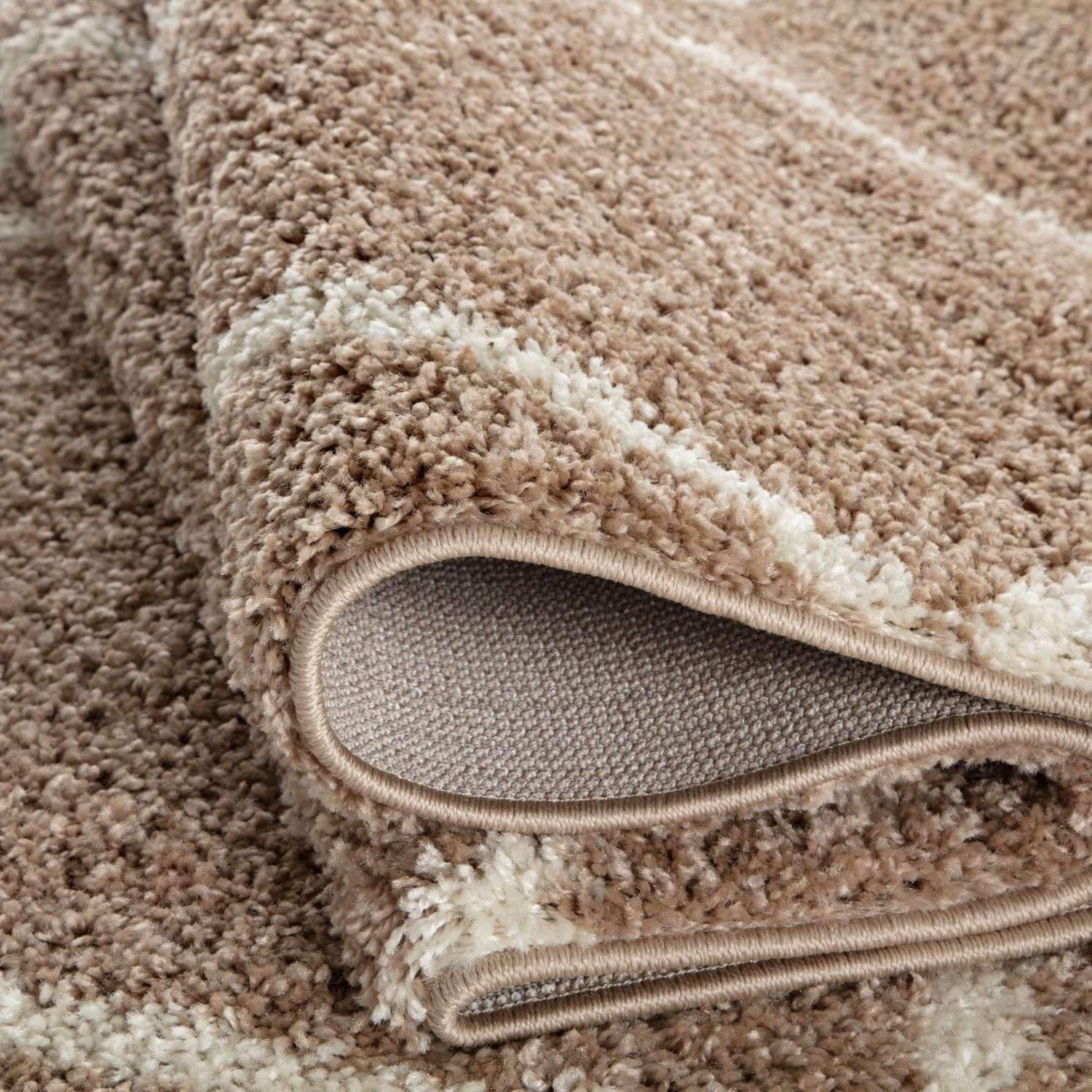 Moroccan Beige Shaggy Rug | 520 - Bargainia.com - 5056584503012 - 3180