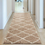 Moroccan Beige Shaggy Rug | 520 - Bargainia.com - 