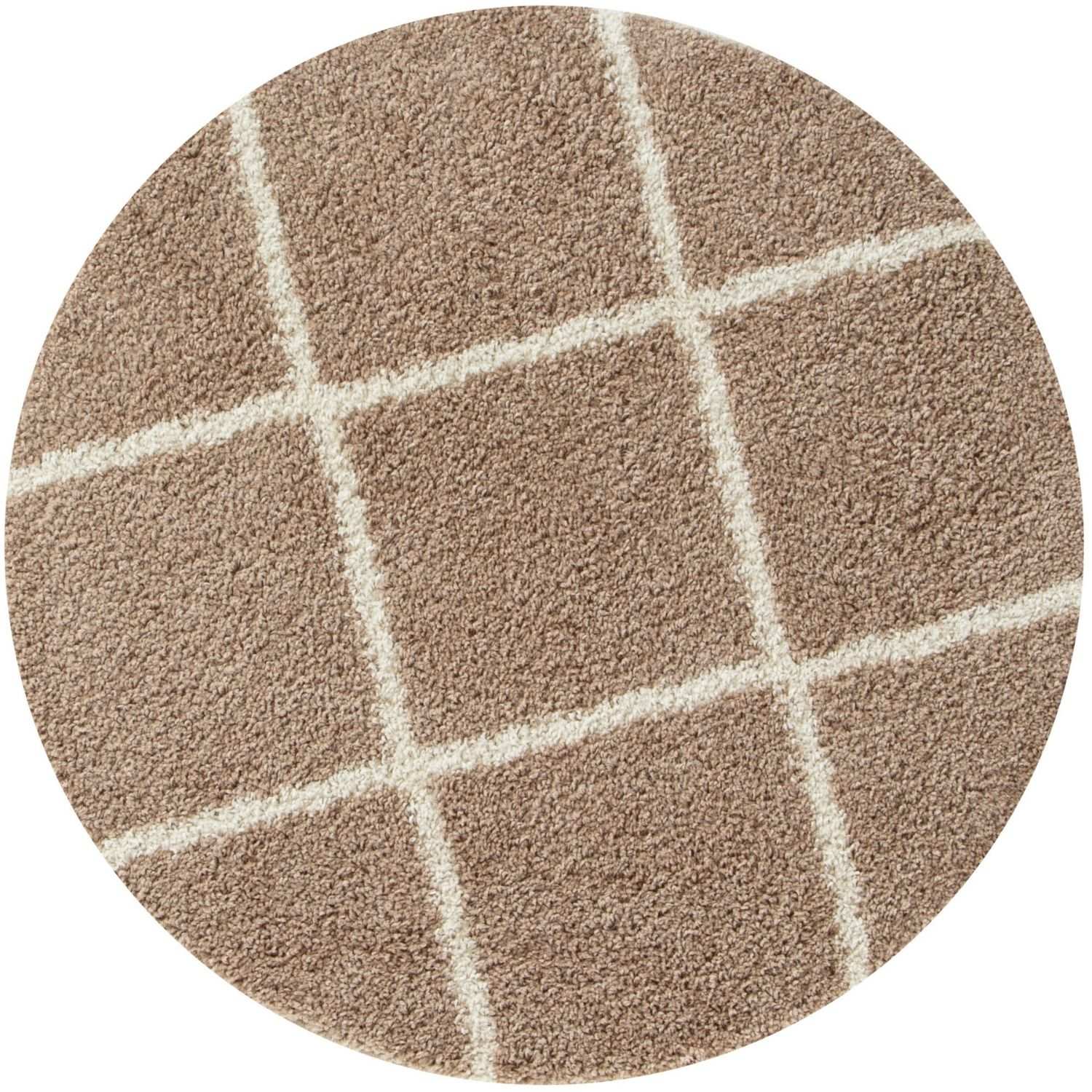Moroccan Beige Shaggy Rug | 520 - Bargainia.com - 