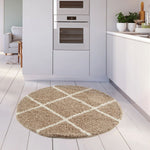 Moroccan Beige Shaggy Rug | 520 - Bargainia.com - 