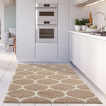 Moroccan Beige Shaggy Rug | 620 - Bargainia.com - 