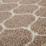 Moroccan Beige Shaggy Rug | 620 - Bargainia.com - 