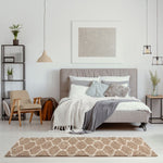 Moroccan Beige Shaggy Rug | 620 - Bargainia.com - 