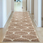 Moroccan Beige Shaggy Rug | 620 - Bargainia.com - 