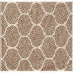 Moroccan Beige Shaggy Rug | 620 - Bargainia.com - 